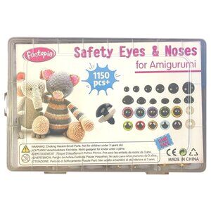 1150pcs Safety Eyes for Crocheting,Crochet Eyes & Noses for Stuff  For handmade